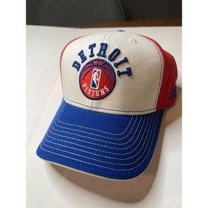 Vintage Detroit Pistons Snapback Hat adidas NBA New With Stickers!